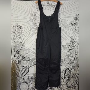 Like New Rawick Black Snow Bib Overalls Size Large